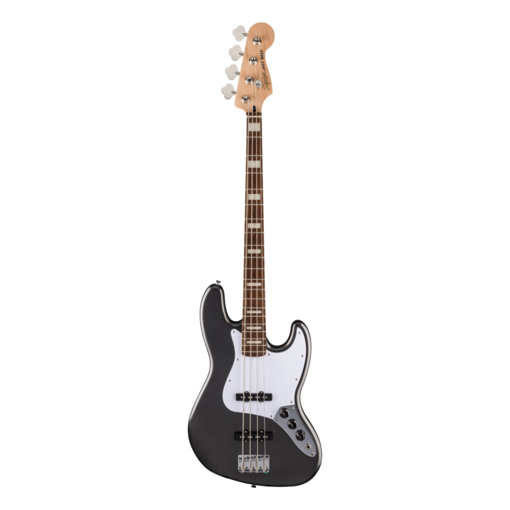 Squier - FSR Affinity Series Active Jazz Bass - Charcoal Frost Metallic, Laurel Fingerboard