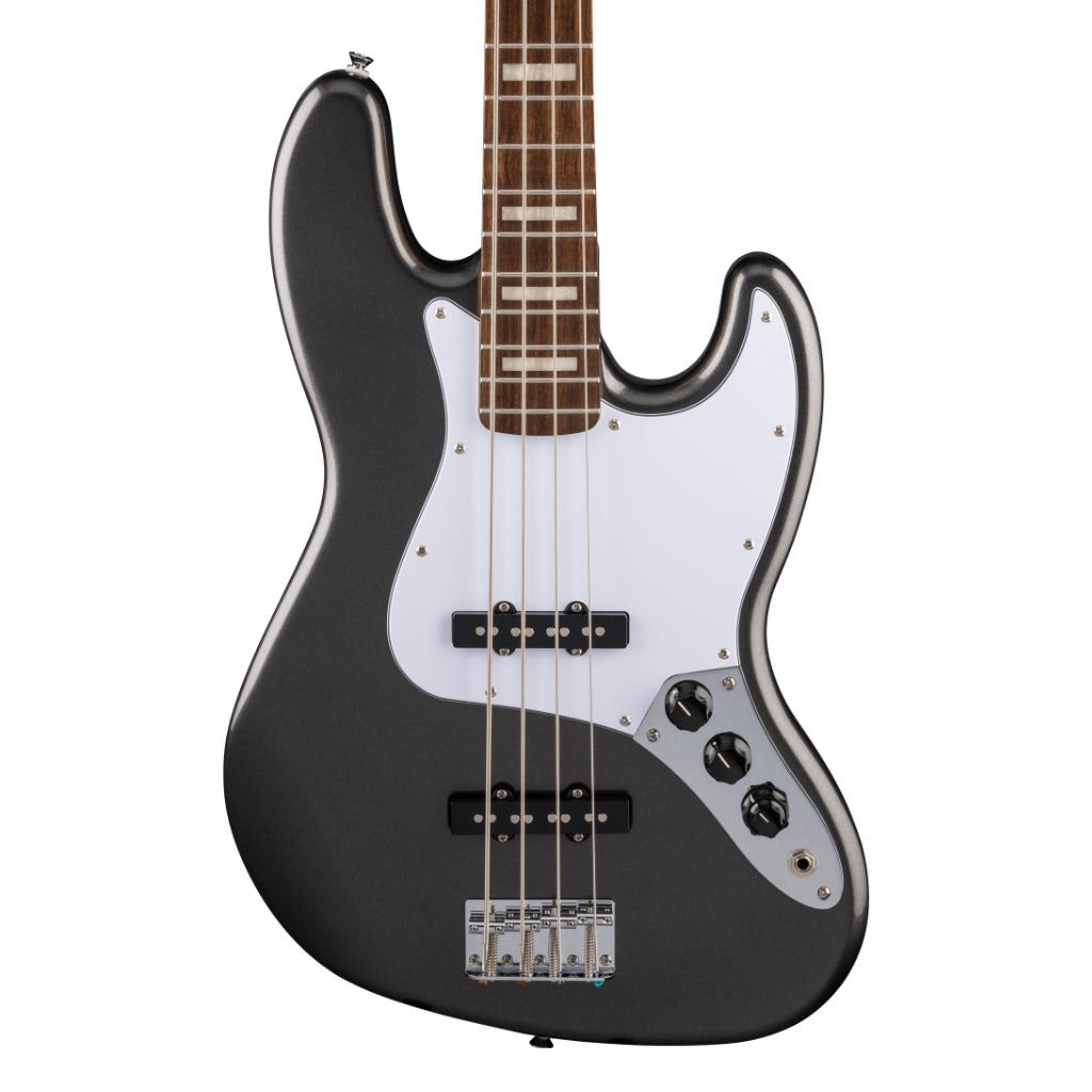 Squier - FSR Affinity Series Active Jazz Bass - Charcoal Frost Metallic, Laurel Fingerboard