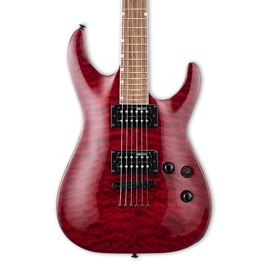 ESP LTD MH200QM NT Roasted Jatoba Fingerboard See Thru Black Cherry
