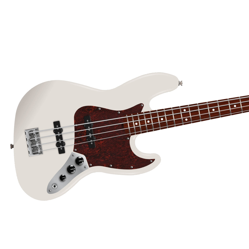 Fender American Professional Jazz Bass Guitar - Olympic White, Rosewood Fingerboard