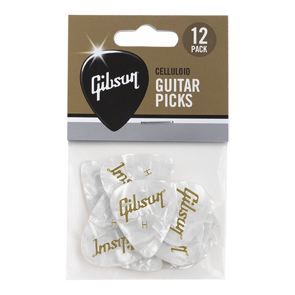 Gibson Pearloid Guitar Picks 12 Pack Heavy