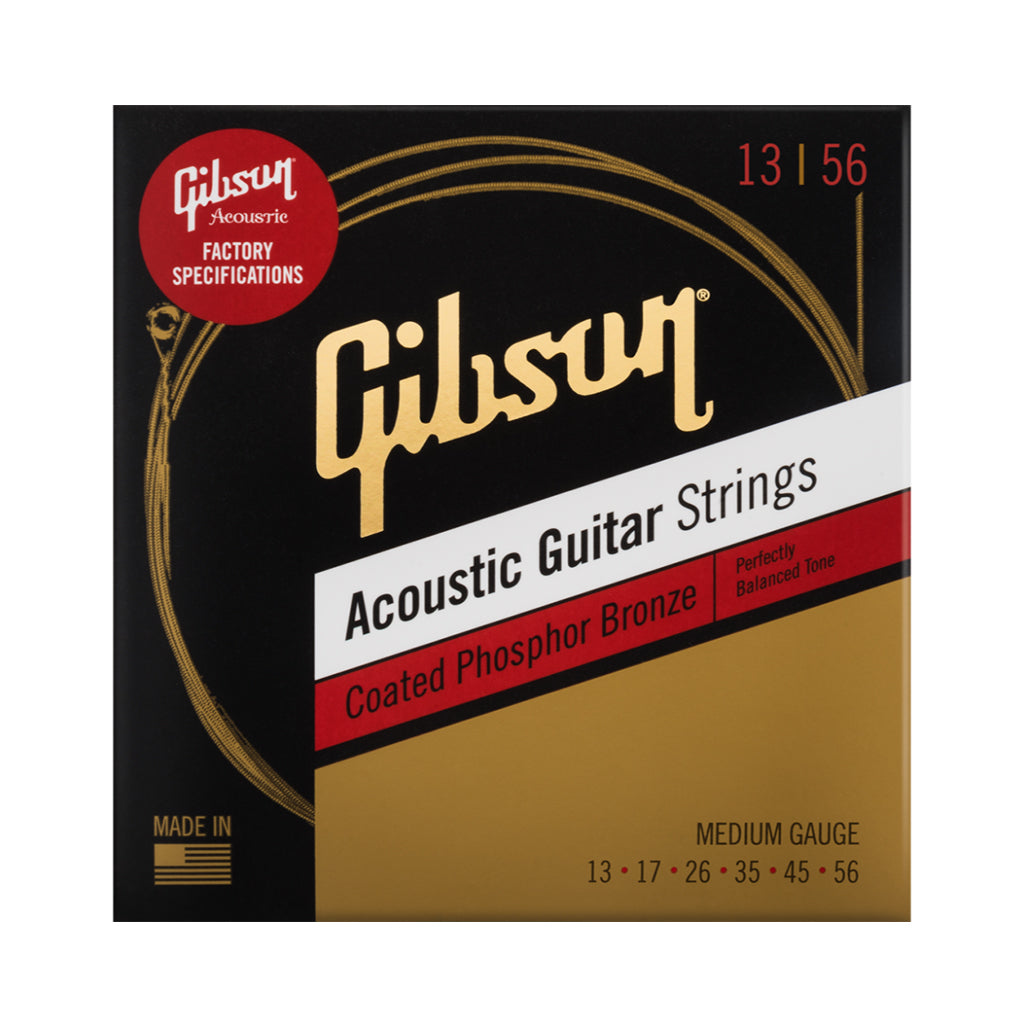 Gibson Coated PHOS Bronze AC Strings MED 13-56