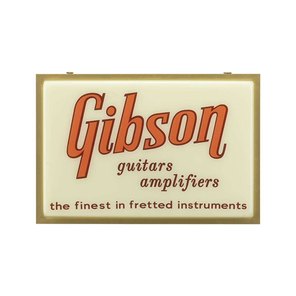 The Gibson - Custom Logo LED Gold Sign