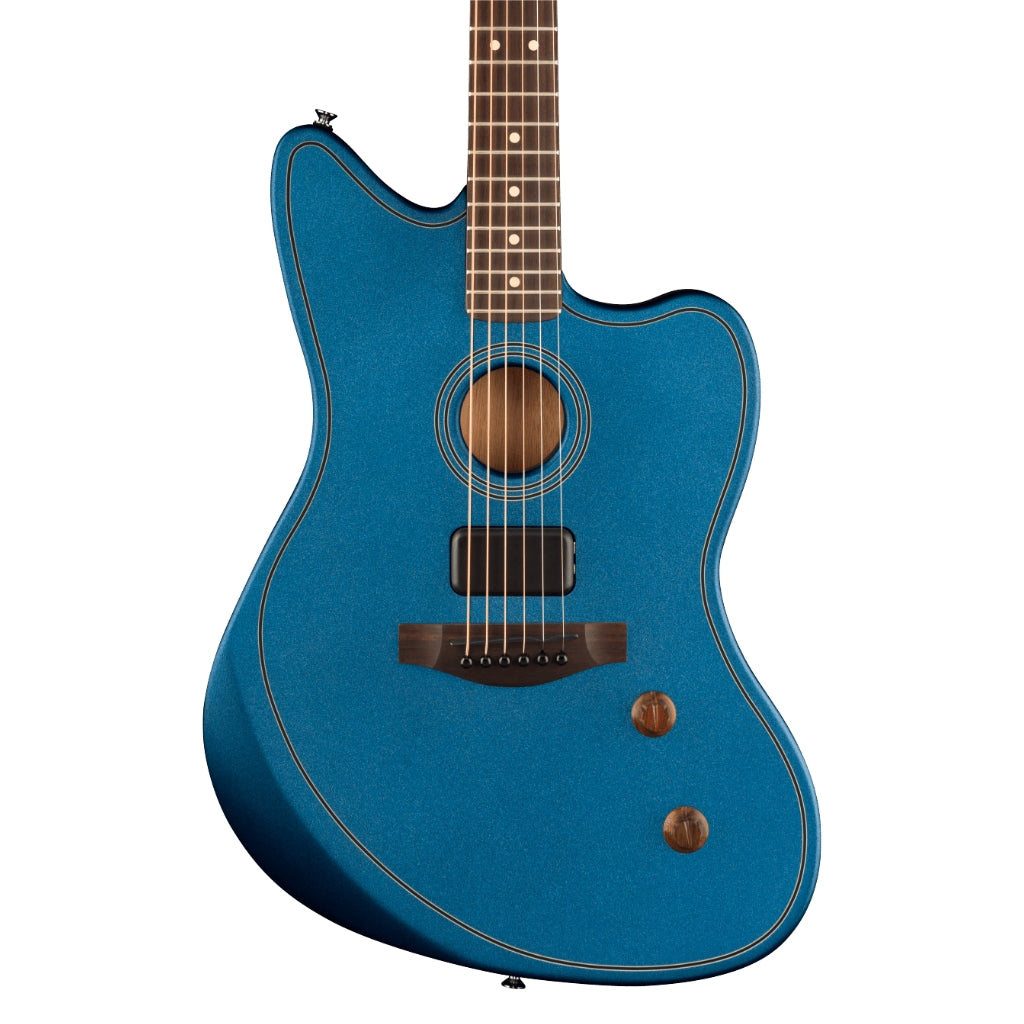 Fender - Limited Edition Acoustasonic Standard Jazzmaster Acoustic-Electric Guitar - Lake Placid Blue