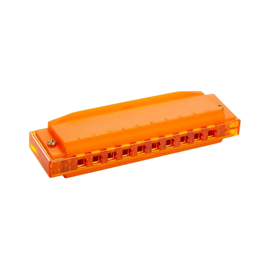 Hohner Translucent Harp Harmonica - C/Orange hero
