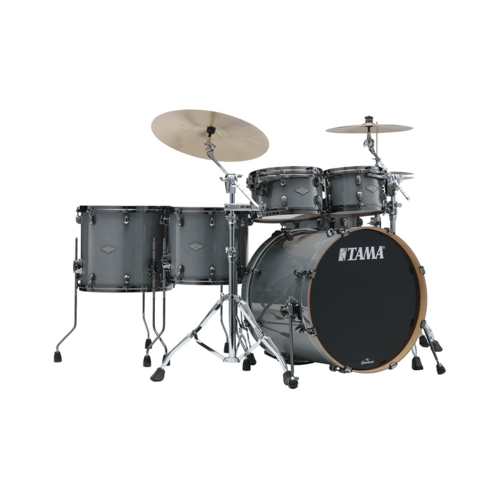 TAMA - Starclassic Performer 5-Piece Shell Pack - Smoky Grey, Hyper-Drive Configuration & Black Nickel Shell Hardware