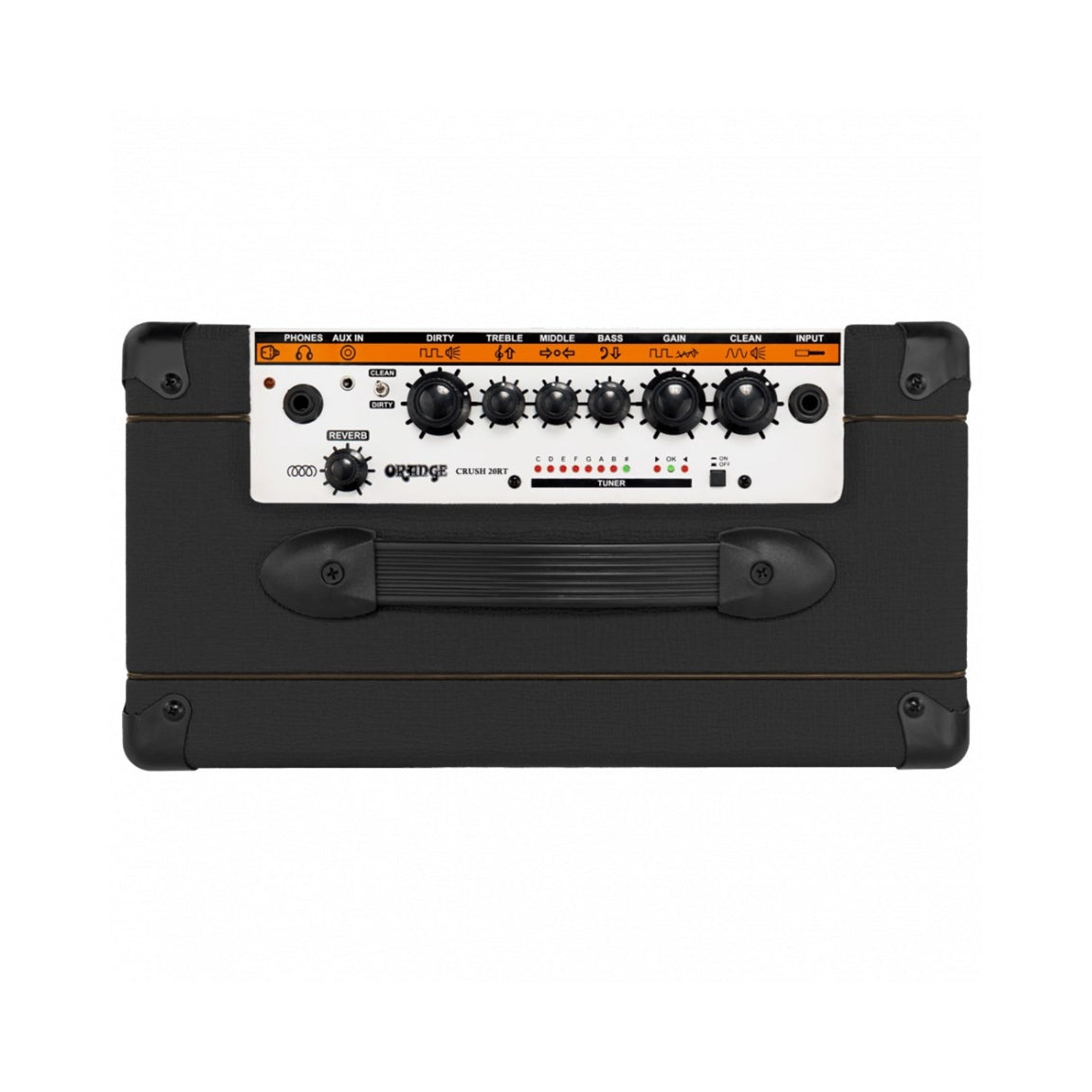 Orange - Crush 20RT 1 x 8-inch 20-watt Combo Amp - Black