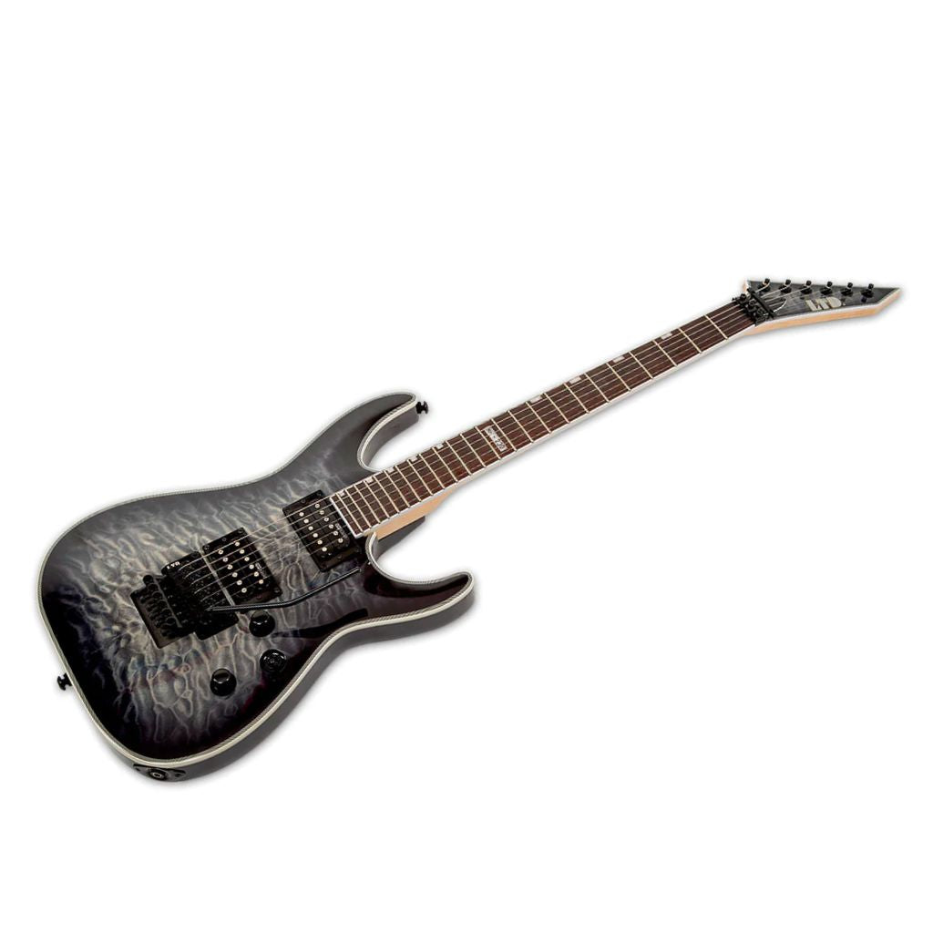 ESP LTD MH-230 QM FR Electric Guitar - Quilted Maple See Through Black Sunburst w/ Floyd Rose - LMH-230QMBLKSB