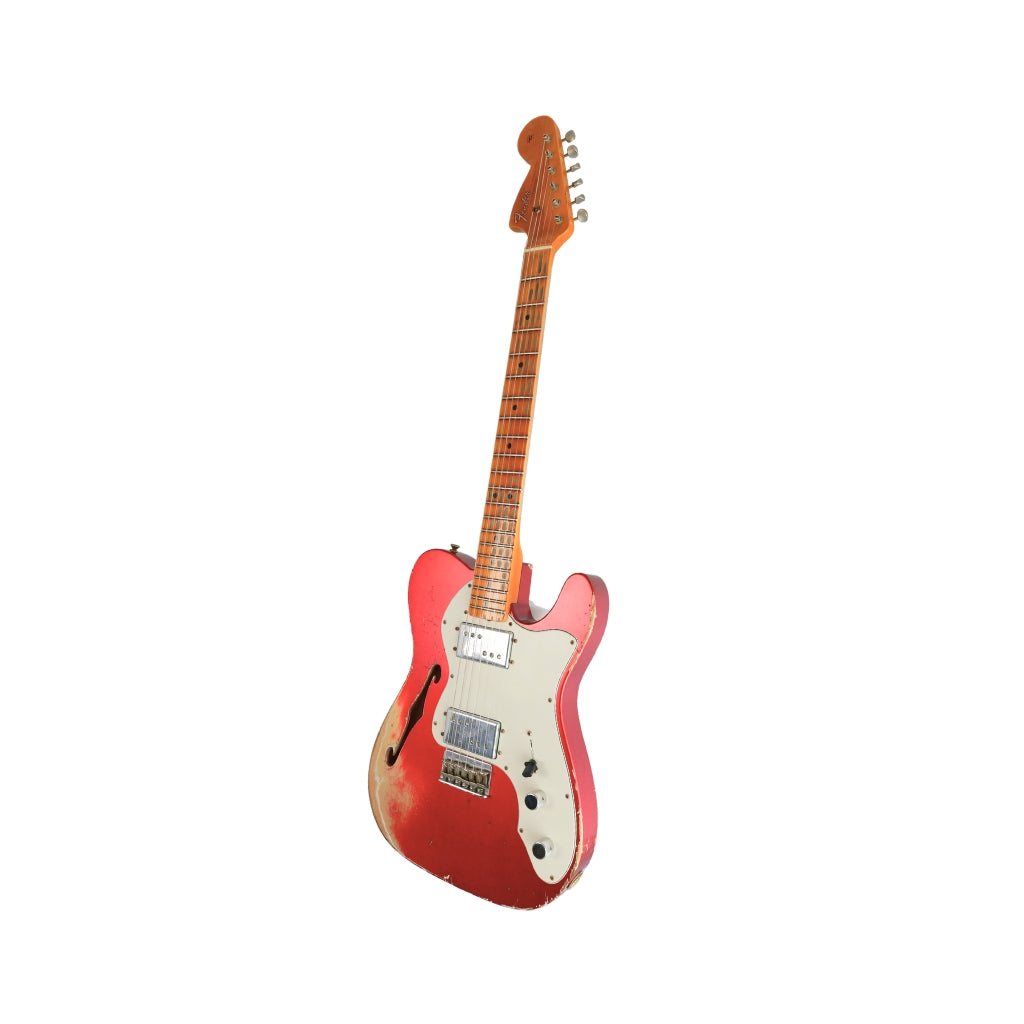 Fender Custom Shop Big Peg Telecaster Heavy Relic Electric Guitar - Aged Candy Apple Red
