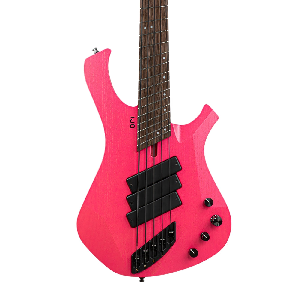 Mayones Ori Enji 5 Bass Guitar - Monolith Hot Pink