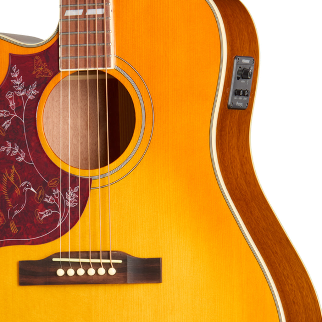Epiphone Hummingbird Studio EC Left Handed - Heritage Cherry Sunburst