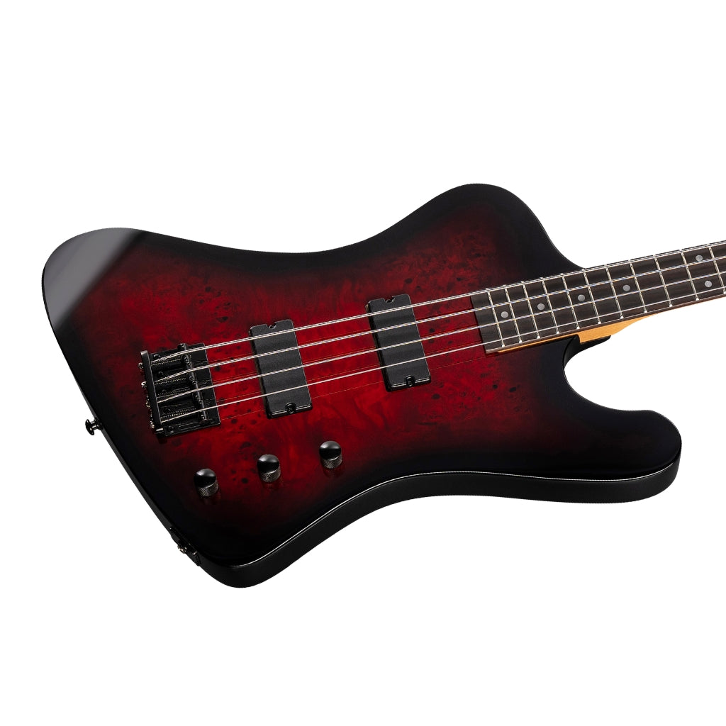 ESP LTD Phoenix-204DX Electric Bass Guitar - Red Burst