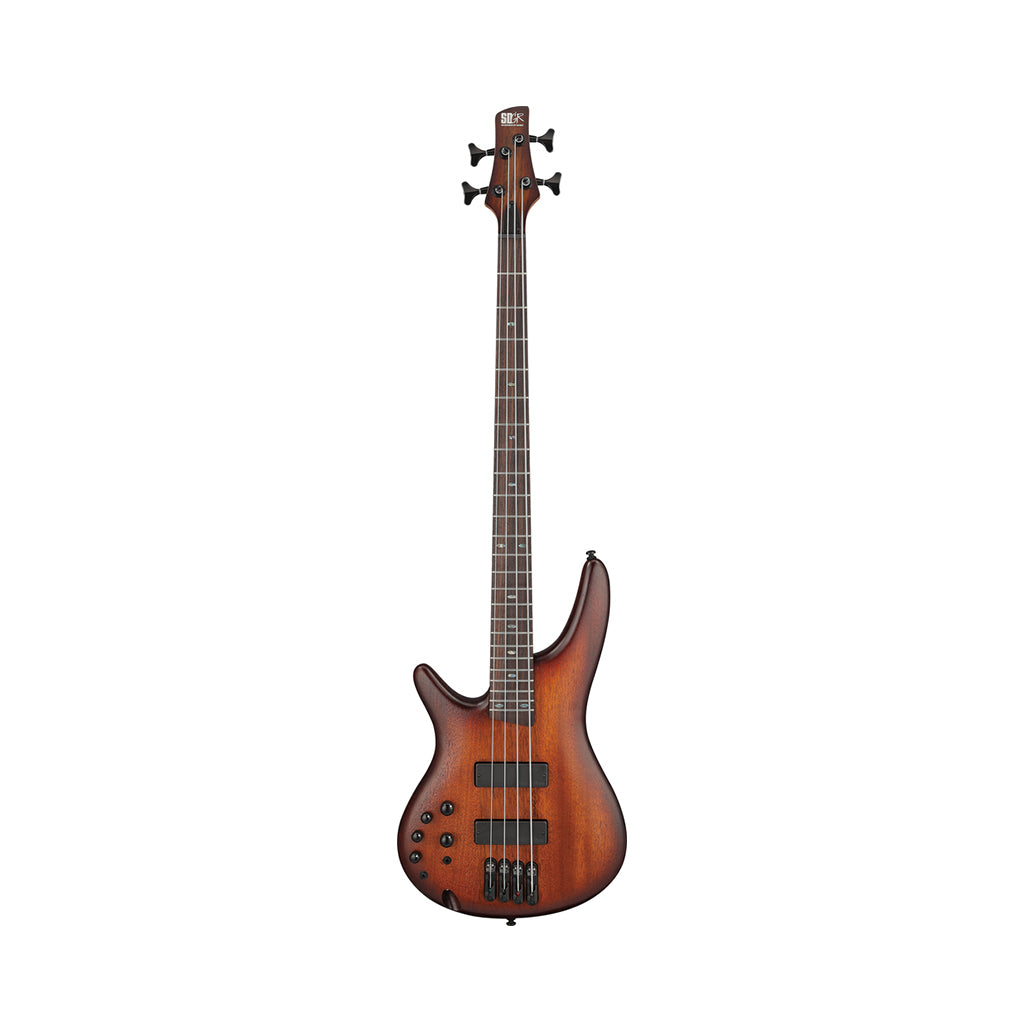 Ibanez SR500AL Left Handed Electric Bass Bartolini Pickups - Mahogany Brown Burst Low Gloss