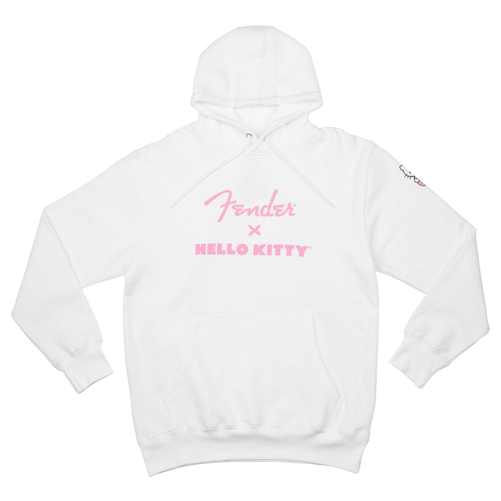 Fender Hello Kitty SL Logo White Hoodie Medium