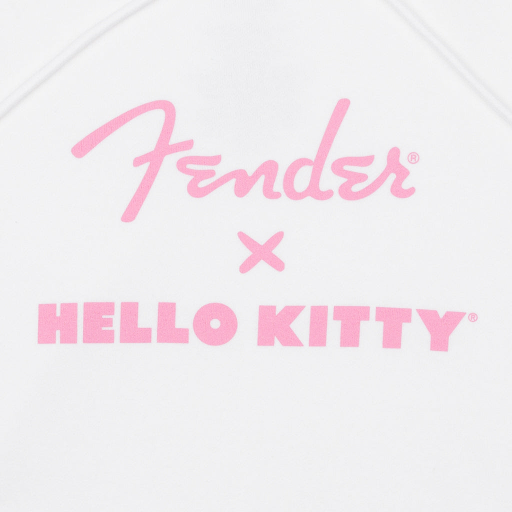 Fender Hello Kitty SL Logo White Hoodie Medium