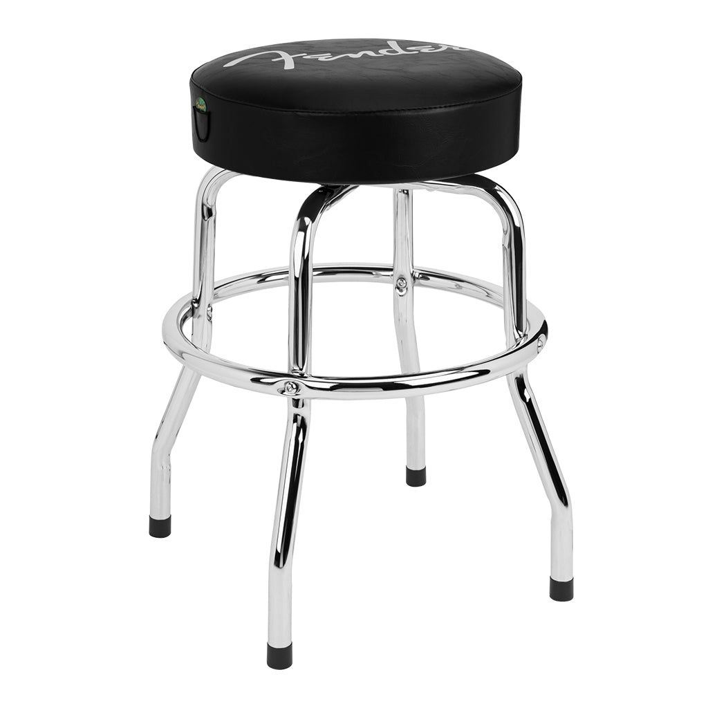 Fender Spaghetti Logo Pick Pouch Barstool in Black 24 inch