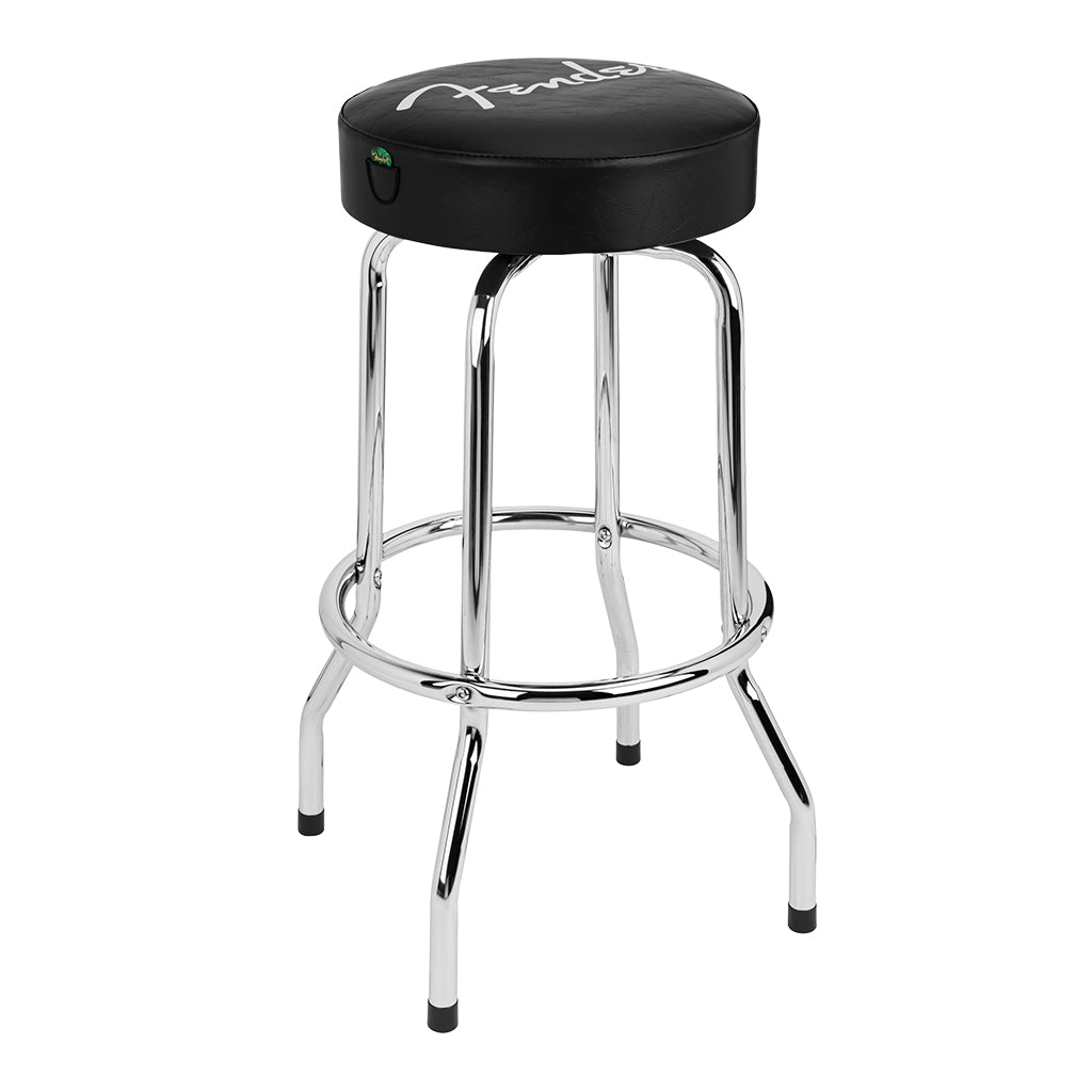 Fender Spaghetti Logo Pick Pouch Barstool in Black 30 inch