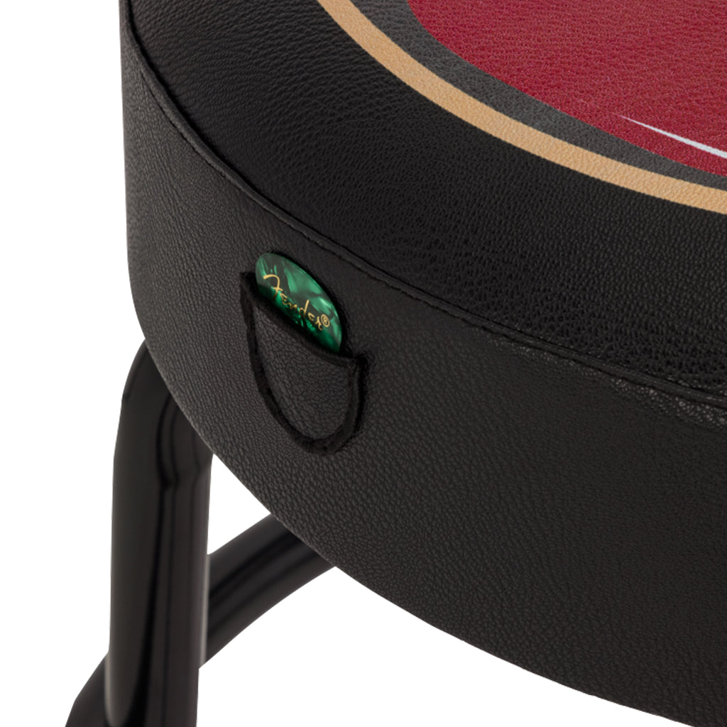 Fender Guitars and Amps Pick Pouch Barstool in Black 24 Inch