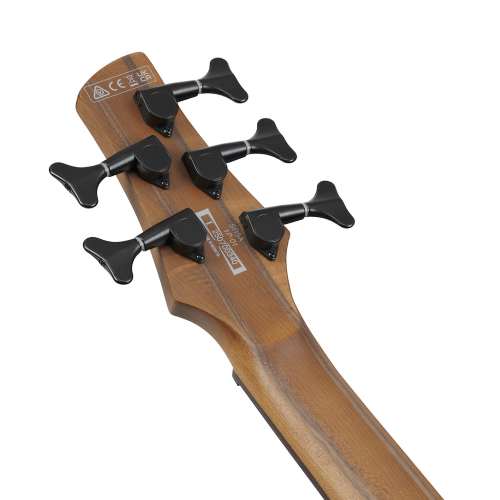 Ibanez SR505A 5-String Electric Bass Bartolini Pickups - Mahogany Brown Burst Low Gloss