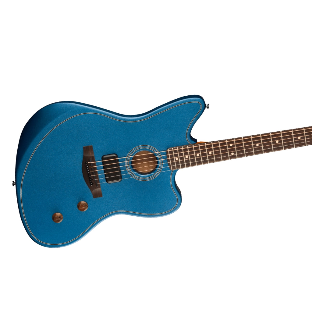 Fender - Limited Edition Acoustasonic Standard Jazzmaster Acoustic-Electric Guitar - Lake Placid Blue