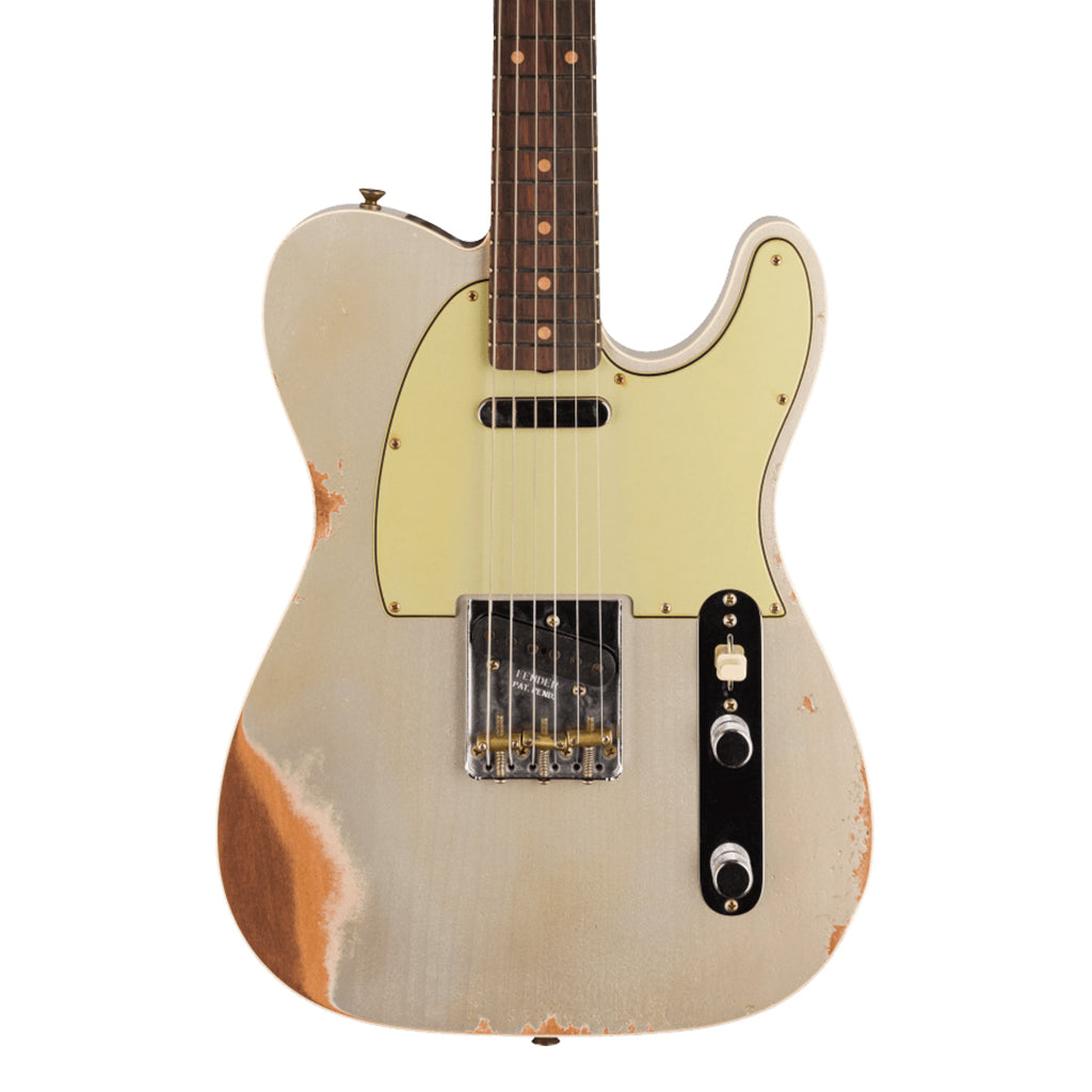 Fender Custom Shop Time Machine 60 Tele Custom Heavy Relic Aged Inca Silver