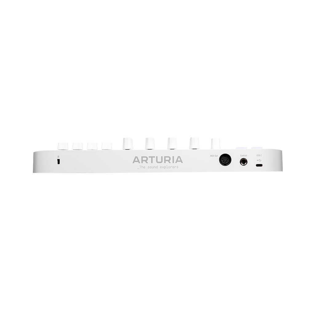 Arturia MiniLab 3 25-Note Keyboard - Alpine White Limited Edition back