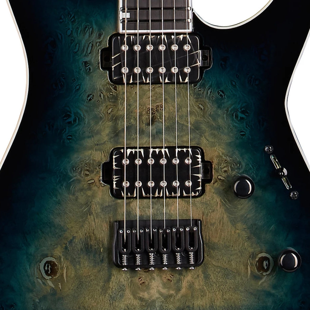 ESP - E-II M-II HT Electric Guitar - Mercury Blue Burst