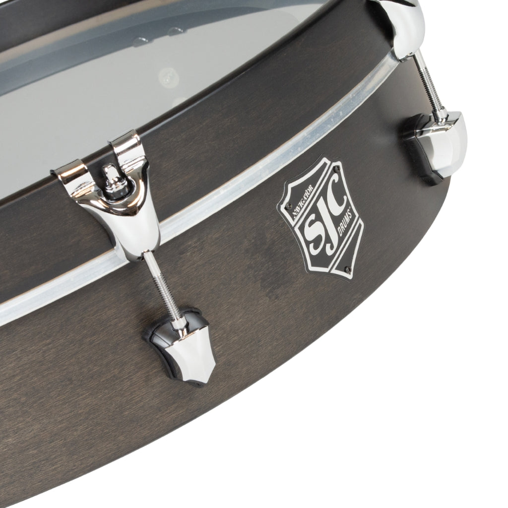 SJC Custom Drums - Navigator UFO Tom - 4 inches x 20 inches, Ghost Black
