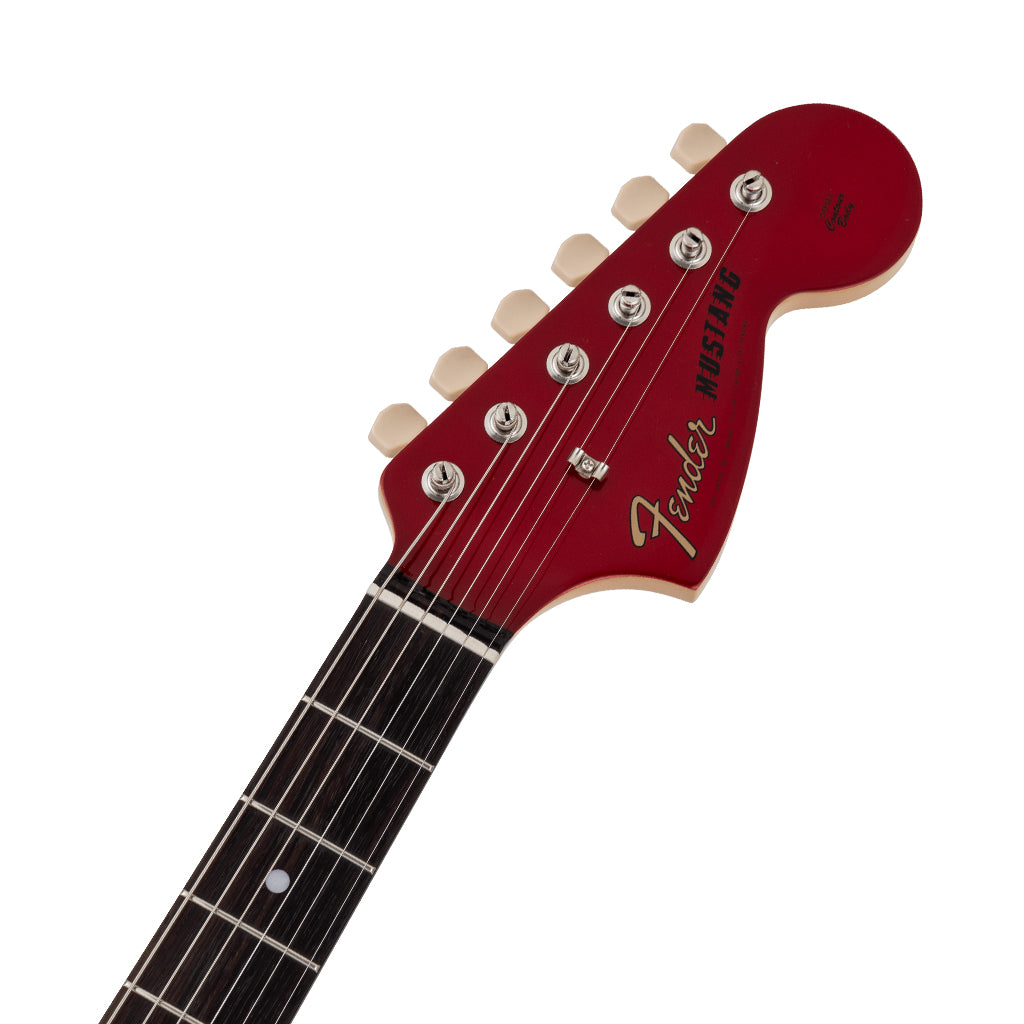 Fender Made in Japan Traditional 70s Mustang Electric Guitar - Candy Apple Red headstock