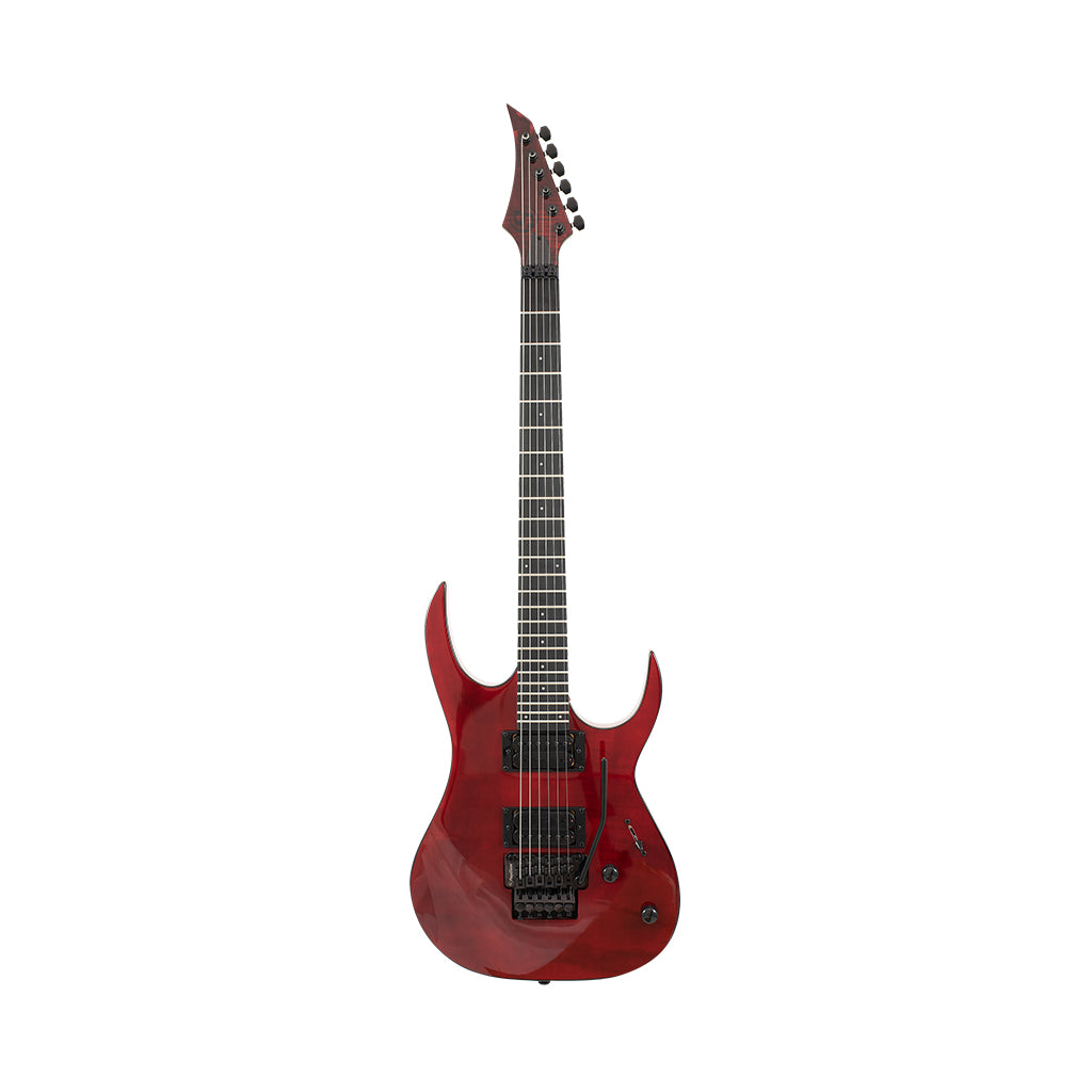 S by Solar SB4.6FRFBR Electric Guitar - Flame Blood Red