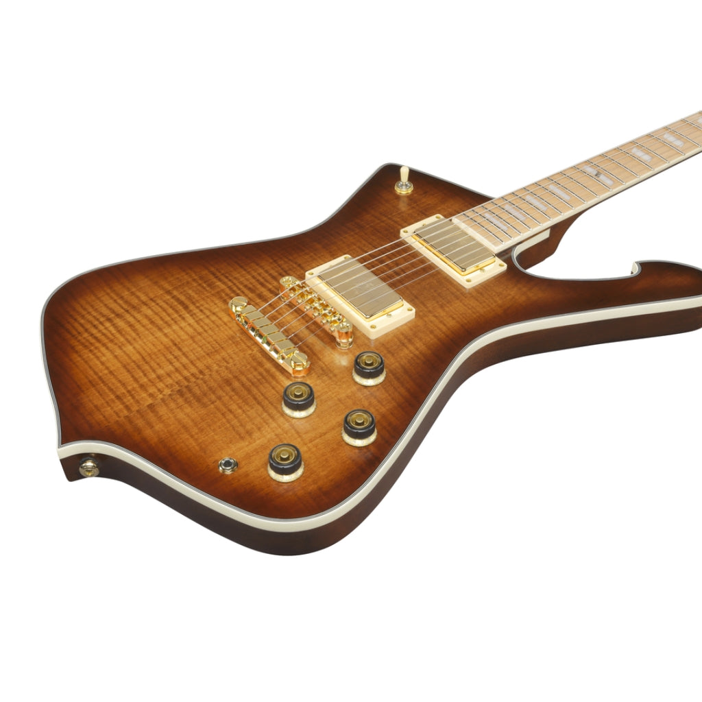 Ibanez - IC420MFM Electric Guitar - Caramel Burst Low Gloss