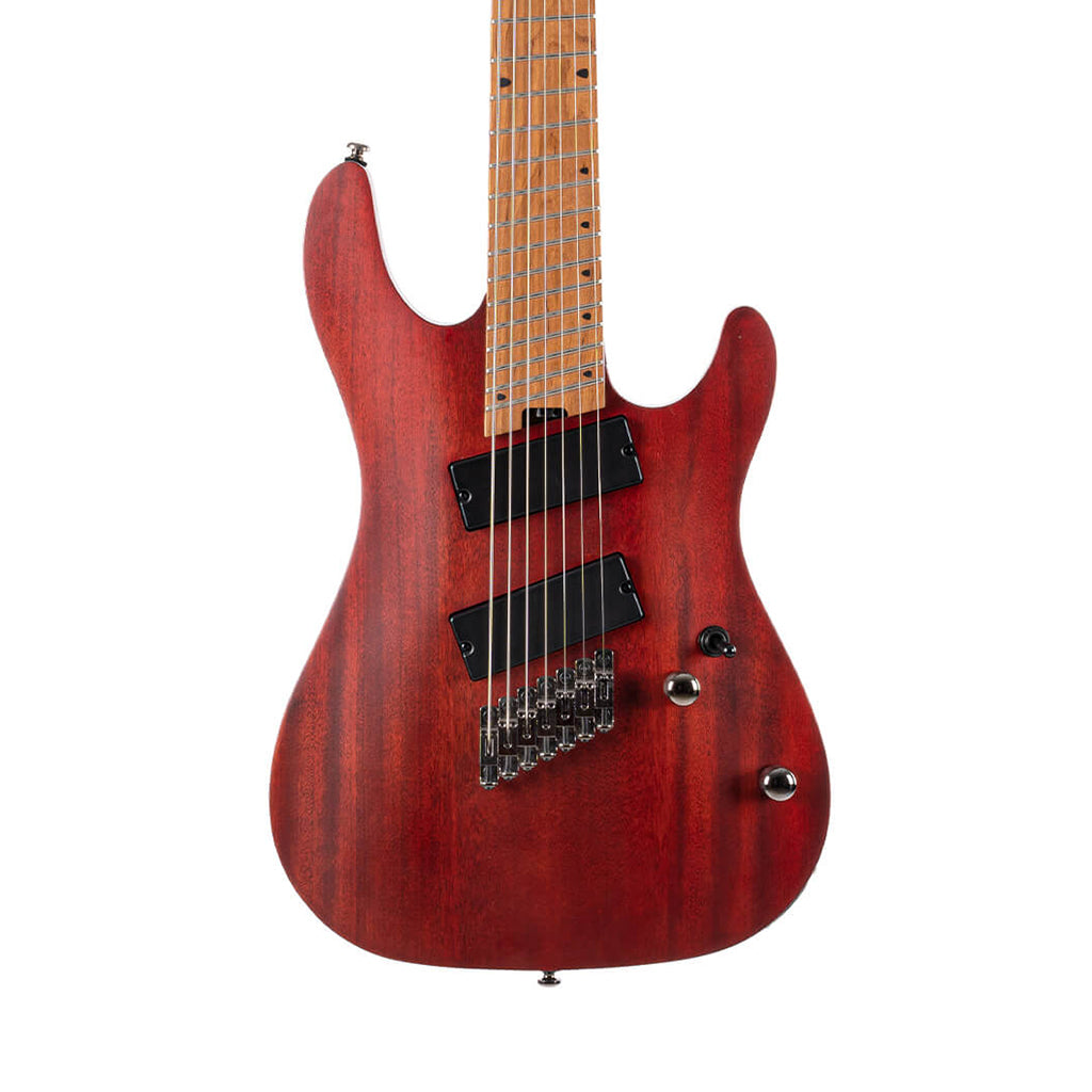 Cort KX307 7-String Electric Guitar - Open Pore Mahogany