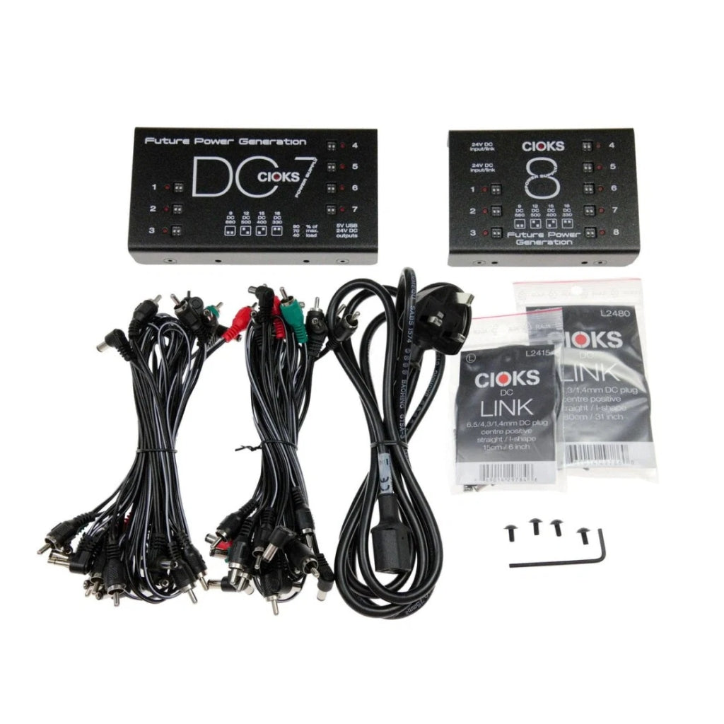 Cioks - Superpower DC7 v2 + C8E Pedal - Power Supply Bundle
