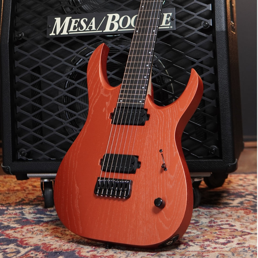 Mayones Duvell DT 7 Electric Guitar - Monolith Metallic Copper sky music
