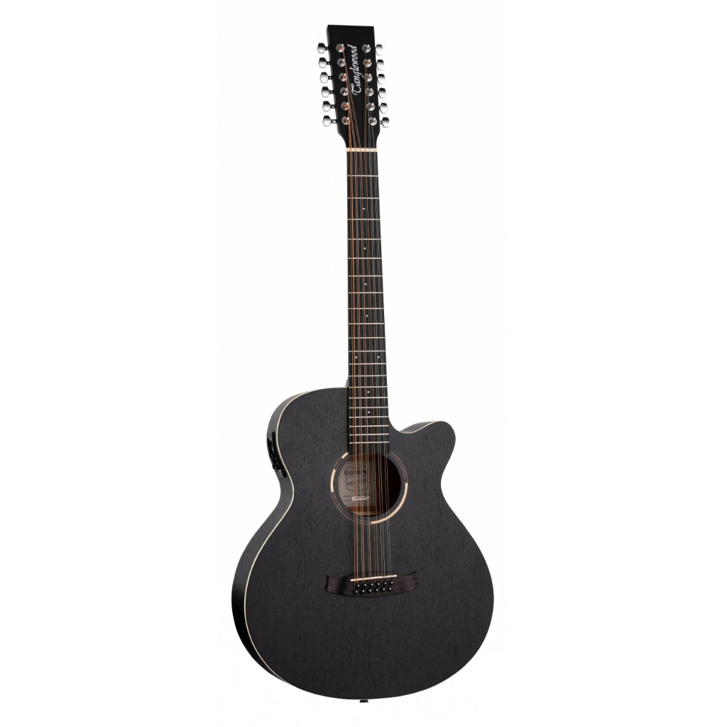 Tanglewood - TWBBSFCE12 Blackbird SuperFolk 12-String Acoustic-Electric Guitar - Smokestack Satin