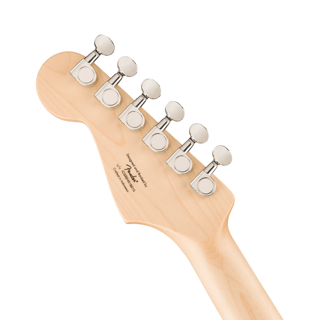 Squier FSR Mini Stratocaster Maple Fingerboard w/White Pickguard - Tahitian Coral