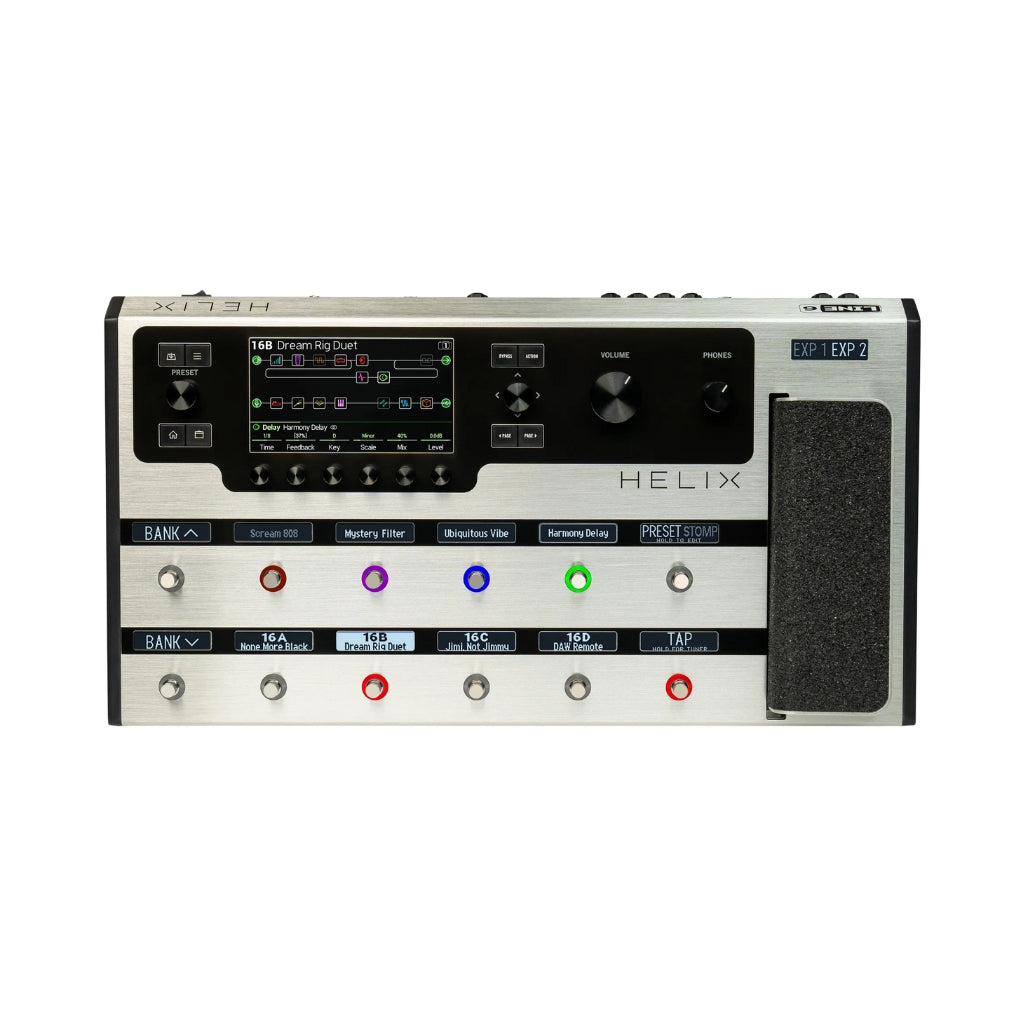 Line 6 - Helix Floor Guitar Multi-effects Processor - Limited Edition Platinum