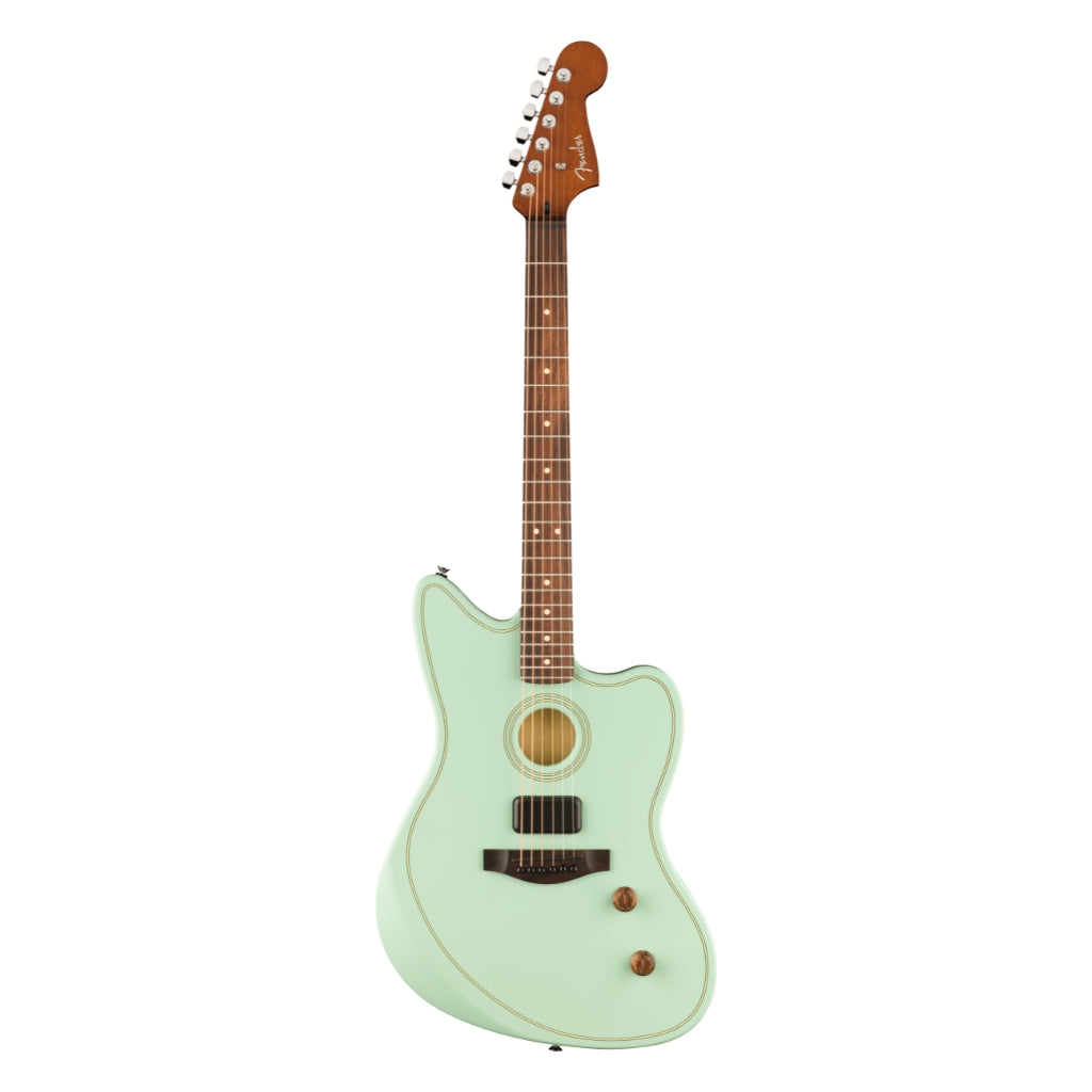 Fender - Limited Edition Acoustasonic Standard Jazzmaster Acoustic-Electric Guitar - Surf Green