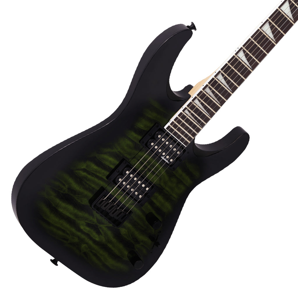 Jackson - JS Series Dinky Arch Top JS32Q DKA HT Electric Guitar - Transparent Green Burst, Amaranth Fingerboard