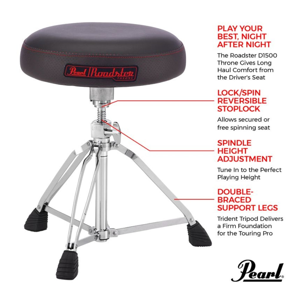 Pearl D-1500 Roadster Multi-Core Donut Throne-Sky Music