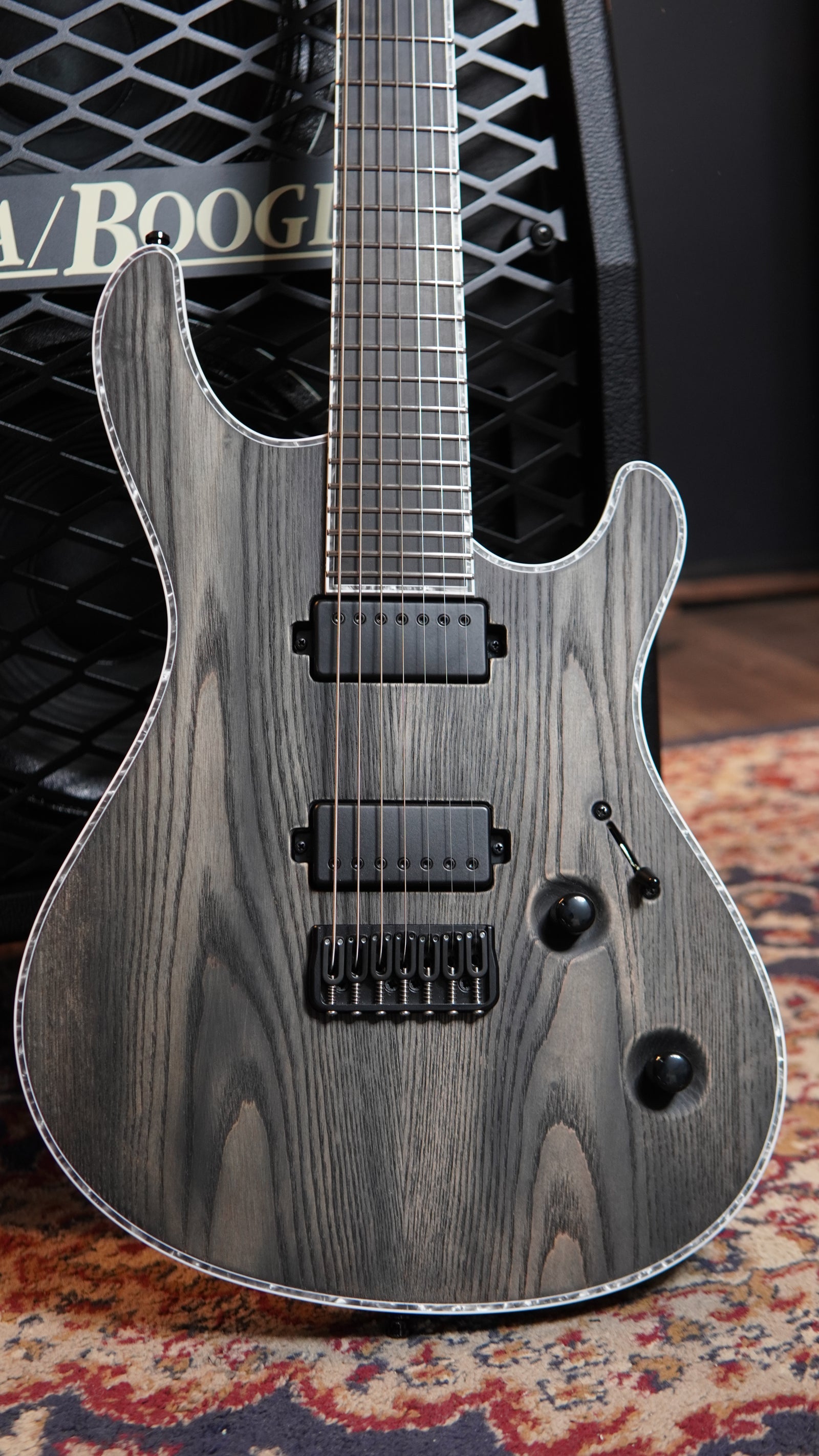 Mayones Regius Gothic 7 Electric Guitar - Antique Black