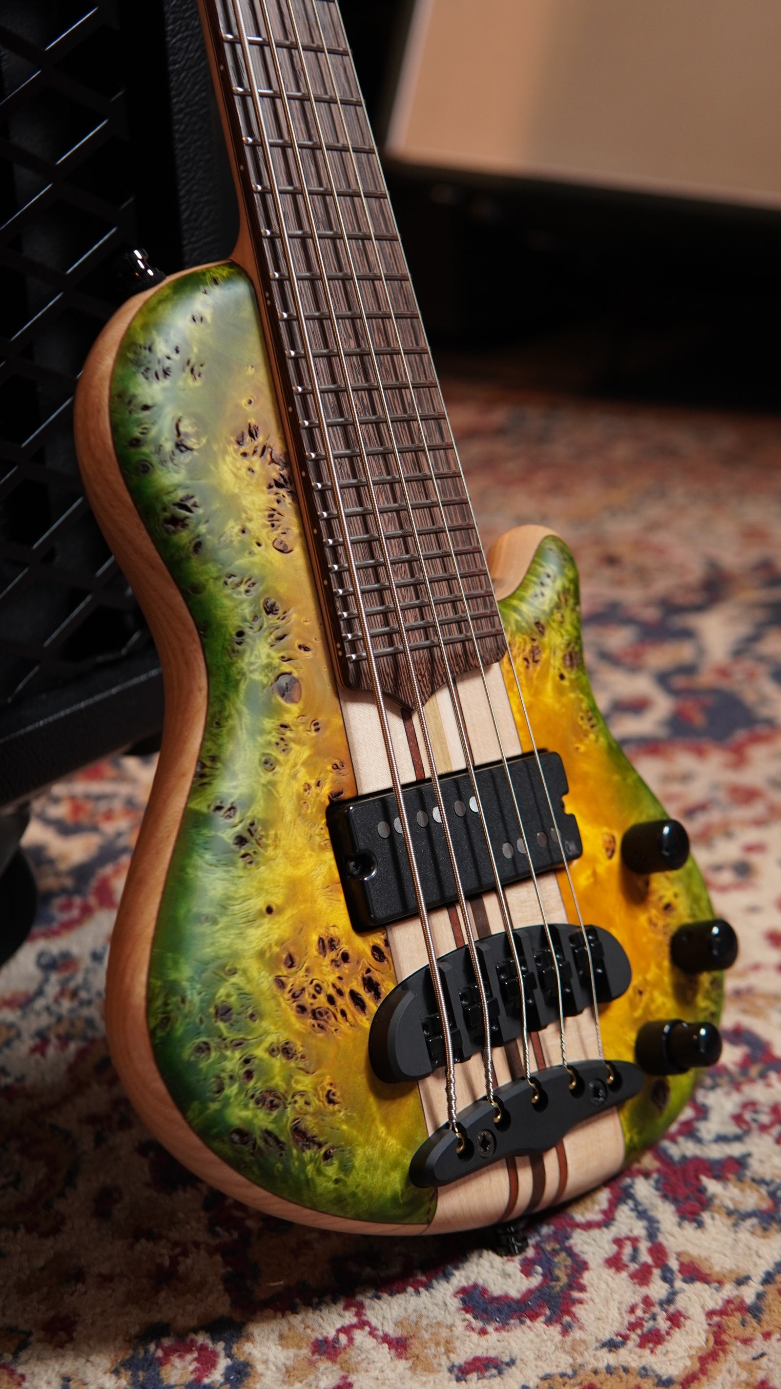 Mayones Cali 5 Eye Poplar Top, 11-Ply Neck Bass Guitar - Custom