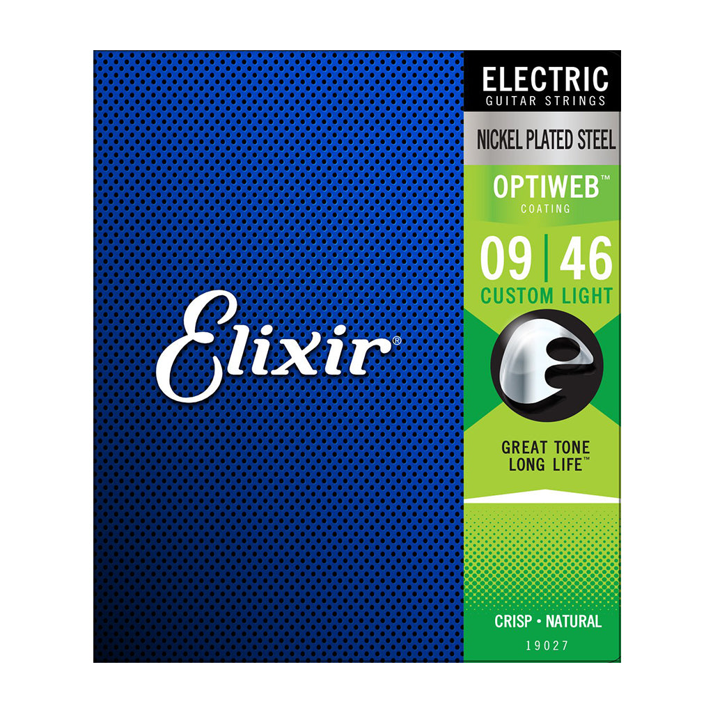 Elixir - 19027 Optiweb Electric Custom Light 9-46 - Guitar Strings