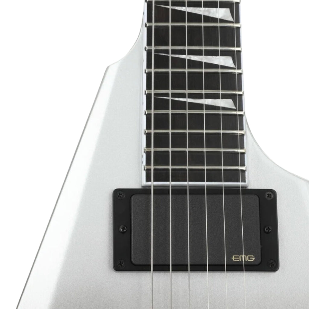 ESP - E-II Arrow Neck Thru Electric Guitar - Black Silver Fade