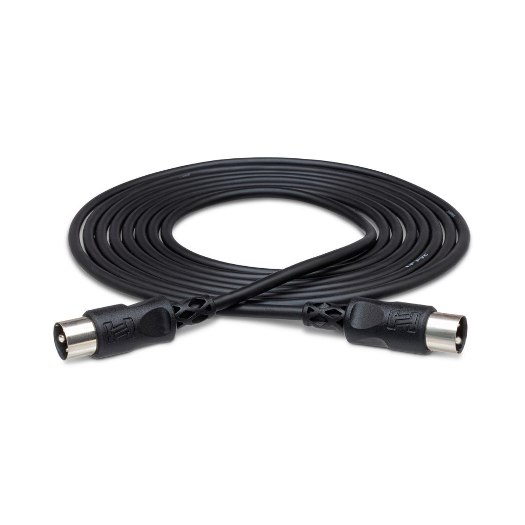 Hosa Technology - 5-pin DIN to Same - MIDI Cable 15ft, Black