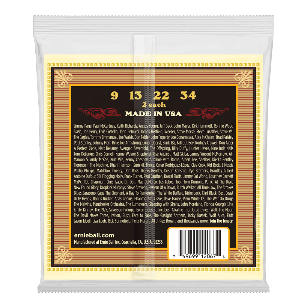 Ernie Ball E2067 Earthwood Light 9-34 Mandolin Strings Strings P02067