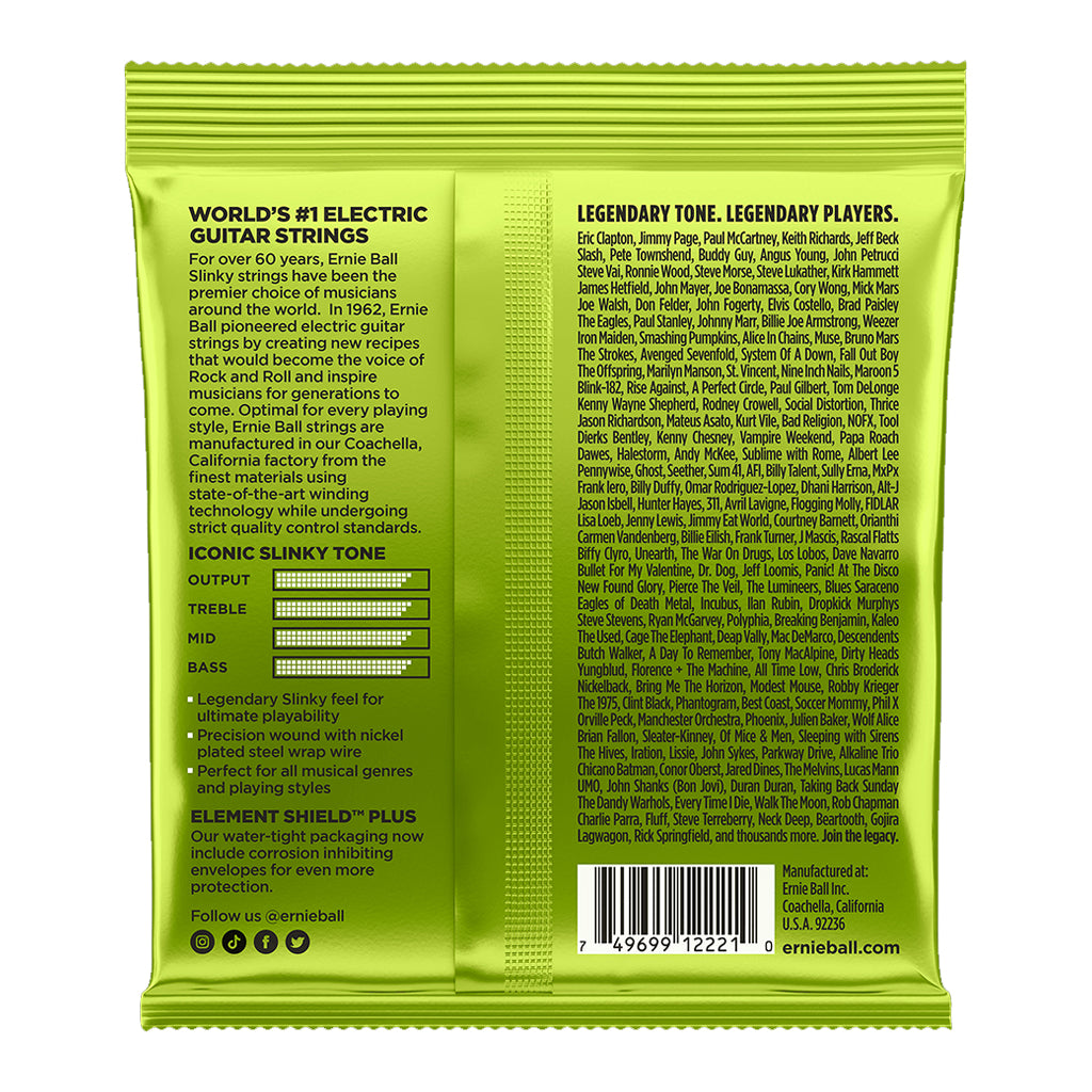 Ernie Ball E2221 Regular Slinky 10 46 Guitar Strings Guitar Strings P02221