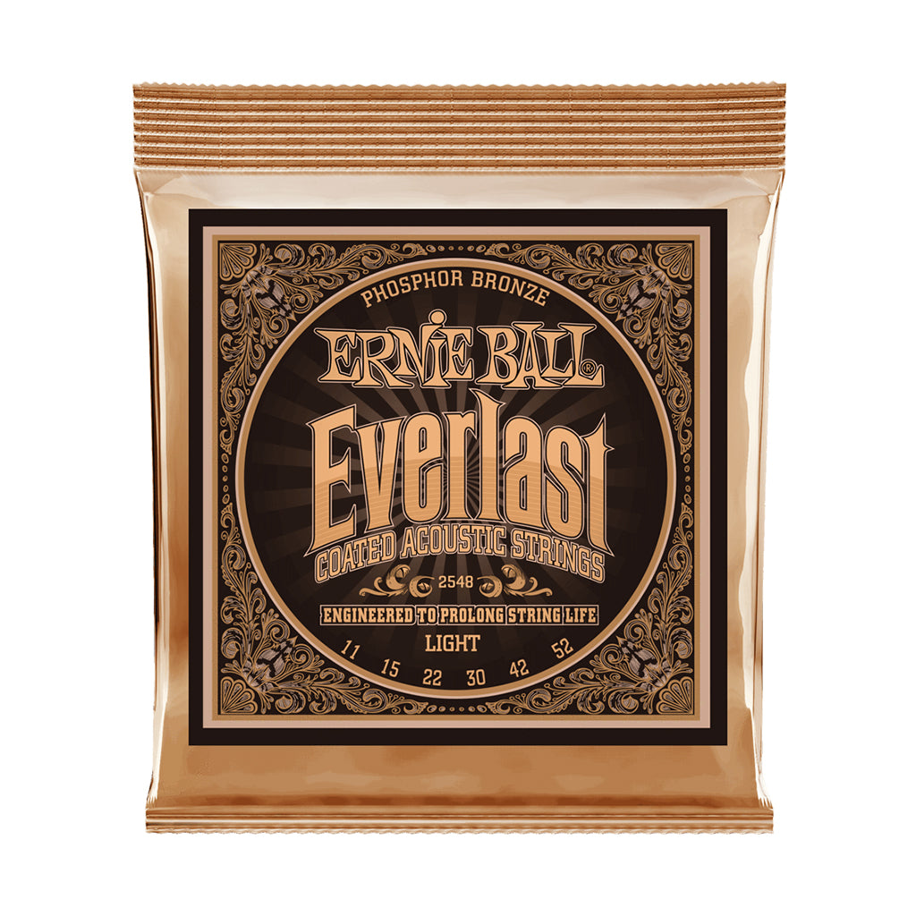 Ernie Ball - E2548 - Everlast Phosphor Bronze 11-52 Acoustic Guitar Strings | Fretted Instrument Strings | P02548