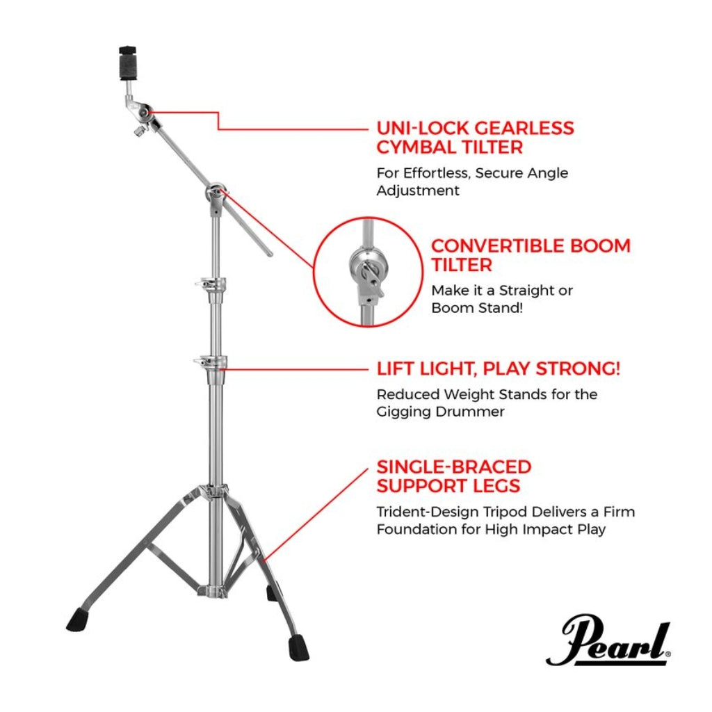 Pearl - BC930 - Cymbal Boom Stand (BC-930S) - Single Braced