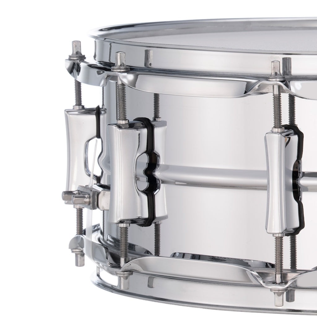 Pearl - Primal Collective Snare Drum - 6.5 inches x 14 inches, Brushed Steel